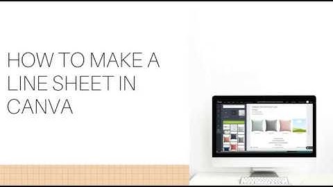 How to Make a Line Sheet In Canva in MINUTES