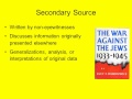 Evaluating Primary And Secondary Sources In Historical Research