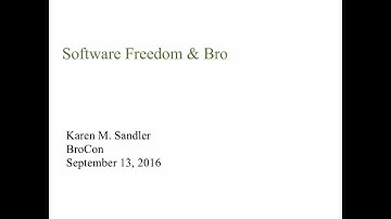 BroCon 2016 Keynote Address by Karen Sandler, Software Freedom Conservancy