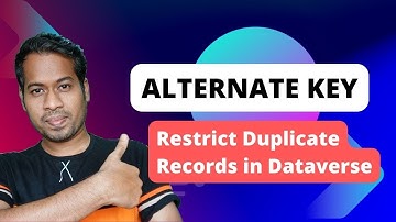 Alternate Key - Restrict Duplicate records using alternate key in Dataverse power apps