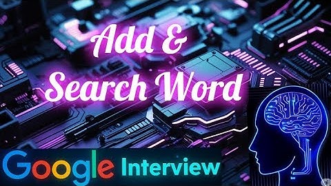 Add and Search Word - Data structure design | LeetCode 211 | C++, Java, Python