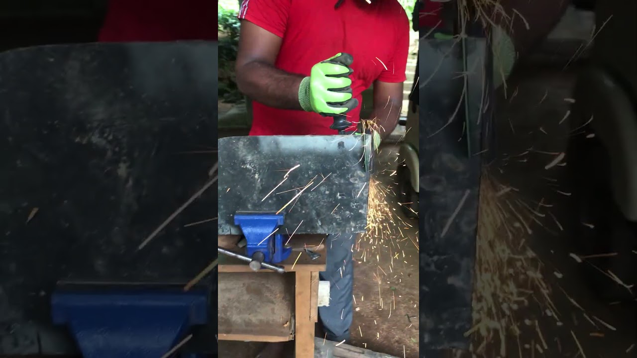 Cutting Metal Fast with Angle Grinder – Sparks Fly!