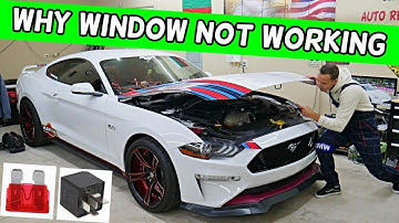 WHY WINDOW DOES NOT WORK ON FORD MUSTANG 2015 2016 2017 2018 2019 2020 2021 2022 2023
