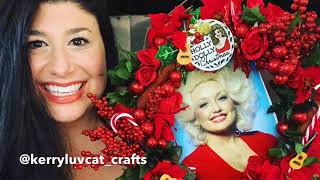 DIY Dolly Parton Christmas Wreath! ️ Crafty Holiday Gift
