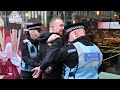 Liverpool  cops arrest union jack flyer