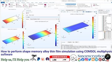 How to perform shape memory alloy thin film simulation using COMSOL multiphysics software
