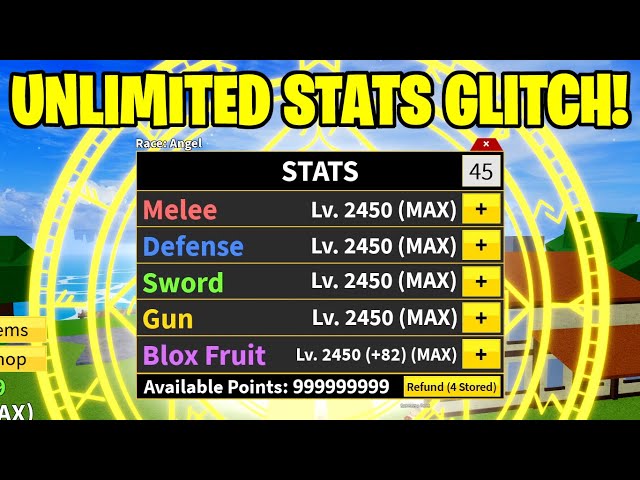 Blox Fruits How To Reset Stats Without Robux + PvP Stat Guide