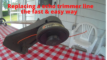 Echo trimmer line replacement