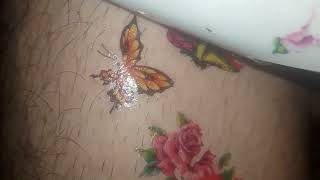New Design Special Temporary Tattoo Stickertattoo For Girls This Tattoo For Girls Rose And Butterfly