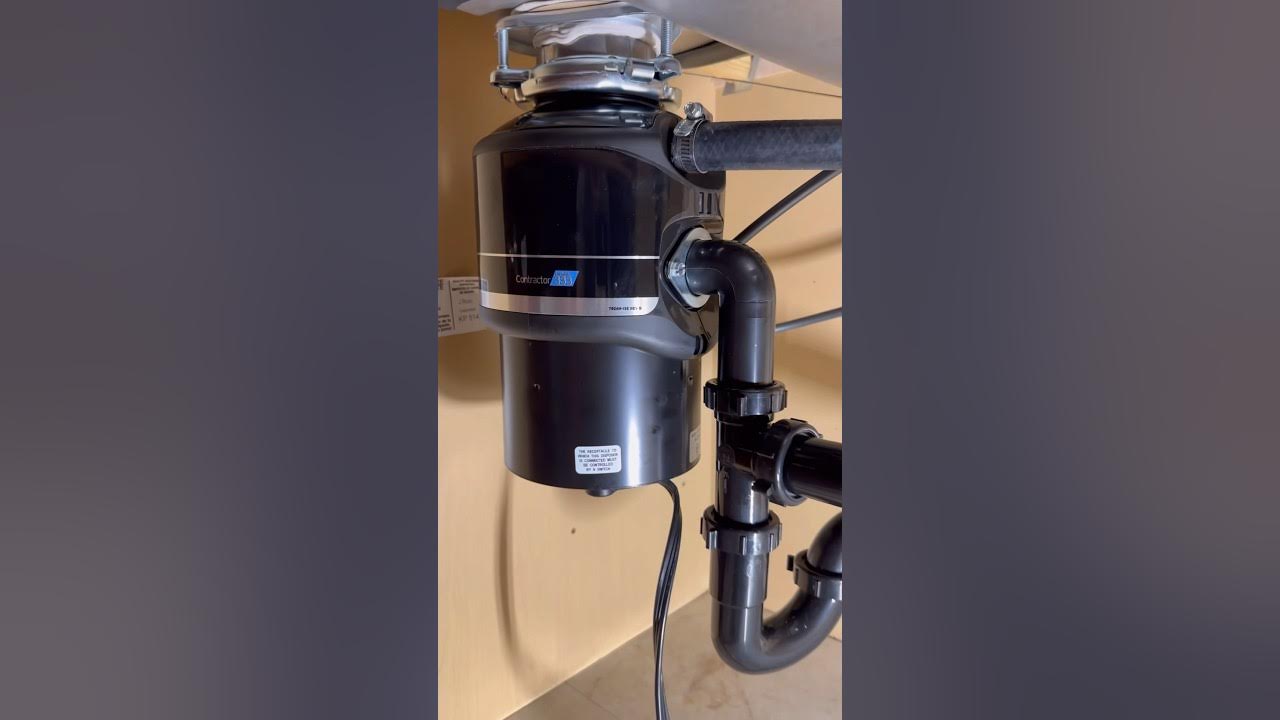 Installing an insinkerator disposal and p trap plumber plumbing diy
