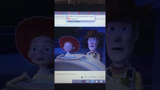 Disney Pixar Toy Story 2 woody and Jessie escape from the plane away from frollo and frollo death