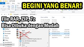 Cara membuka file rar, zip, dan 7z di laptop/pc yang benar screenshot 2