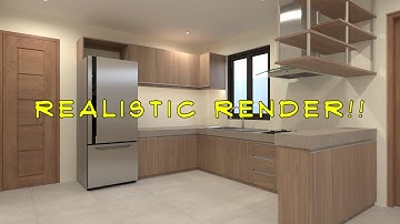 Sketchup Vray Realistic Kitchen Cabinets (Pinoy/Tagalog)
