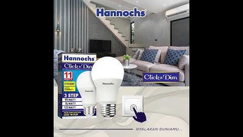 Lampu klik dimmer Hannochs