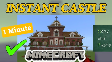 How to Build a CASTLE in 1 Minute (Latest) | Spawn building in Minecraft