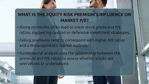 What Is The Equity Risk Premium