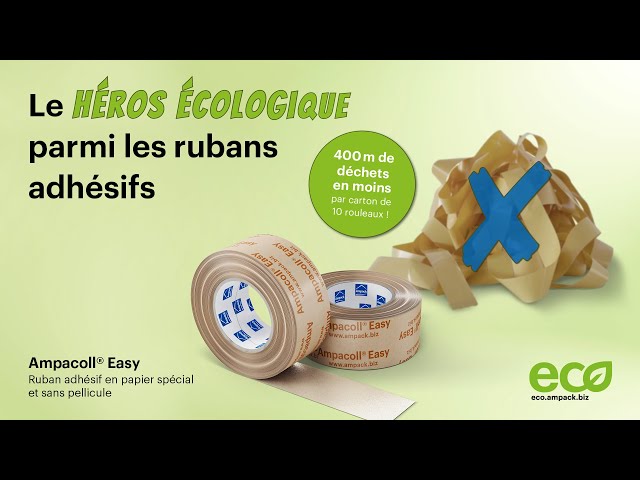 Ampacoll Easy ruban adhésif en papier spécial et sans pellicule 