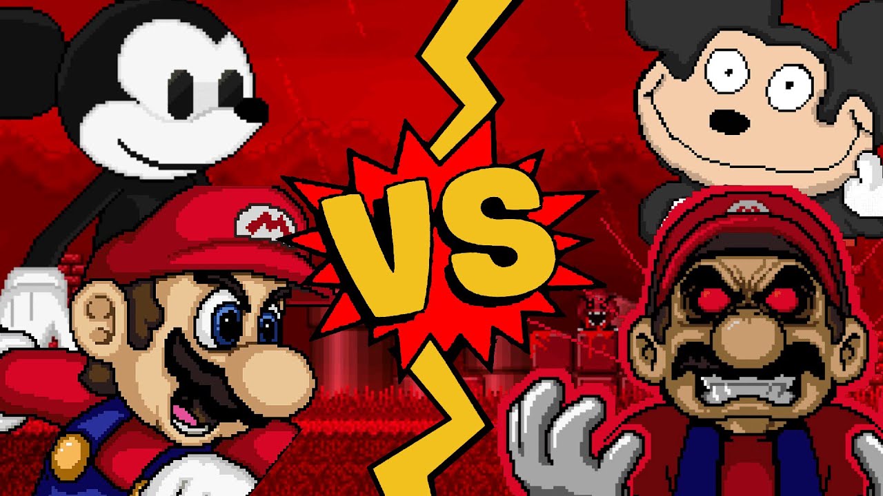 M.U.G.E.N. Battles | Mario/Epic Mickey vs Mario.EXE/Mokey