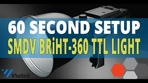 SMDV BRiHT-360 TTL Flash Head with BR-120 Standard Reflector | 60 Second Set-up