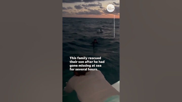 Heartwarming moment family finds young diver lost at sea in Florida | USA TODAY #Shorts