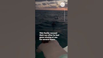 Heartwarming moment family finds young diver lost at sea in Florida | USA TODAY #Shorts