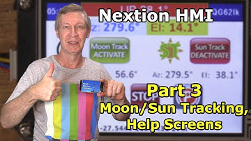 VK4GHZ Nextion for K3NG Rotator Controller Part 3: Moon & Sun Tracking, Help Screens, El Calibration