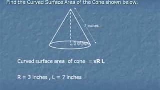 Volume and Surface area of Cone, Pyramid and Triangular pris