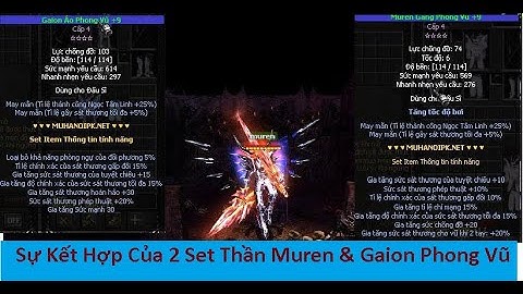 🔴 Review Full Option Set Thần MG Muren & Gaion – Cách Build Chuẩn PK | MU Online 2025 Tú Nguyễn NNT