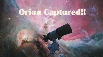 Backyard Astrophotography:  The Great Orion Nebula
