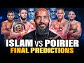 Islam vs poirier final predictions  who wins strickland vs costa