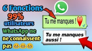 99% moun kap itilize whatsapp pa konnen 6 bagay sa yo- 6 fonction 99% utilisateur de whatsapp