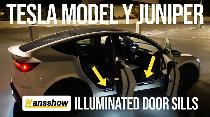 Tesla Model Y Juniper: Illuminated Door Sills by Hansshow