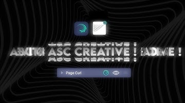 Page Curl Text Animation || Free Preset Alight Motion