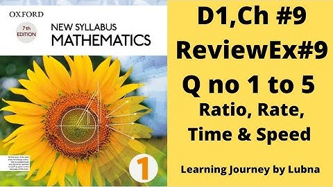 Oxford Mathematics 1, D1, NSM Chapter no 9, Review Ex#9, Q no 1 to 5, #8thclass #olevels #igcse