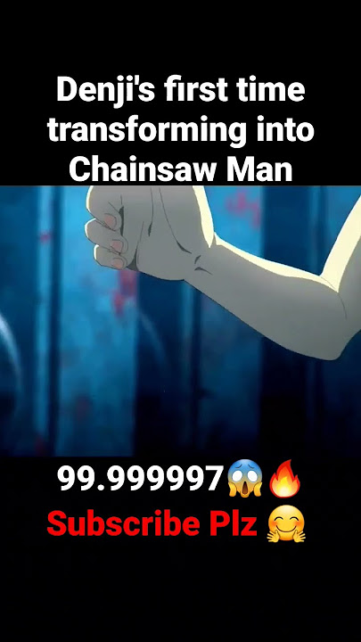 Denji's first transformation into Chainsaw Man 😱🔥🔥💯