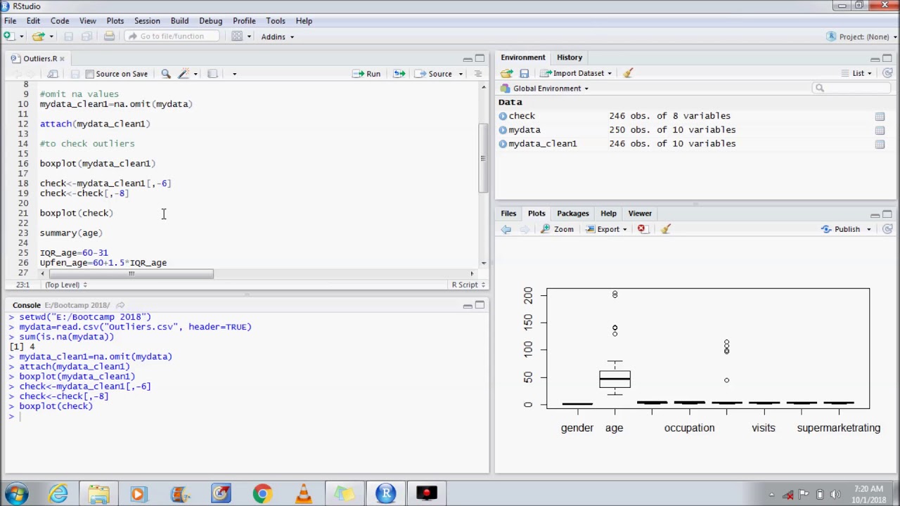 Dealing with Outliers in R