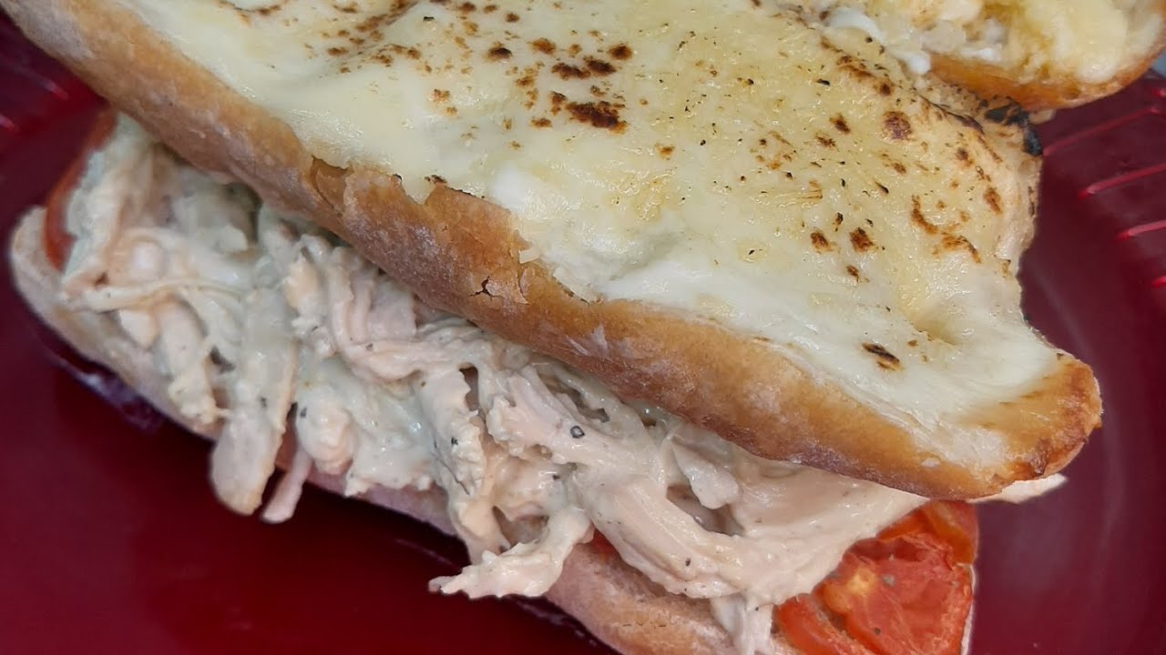 Sandwich de pollo gratinado 🥖 YouTube