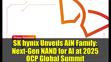 SK hynix Unveils AIN Family: Next-Gen NAND for AI at 2025 OCP Global Summit