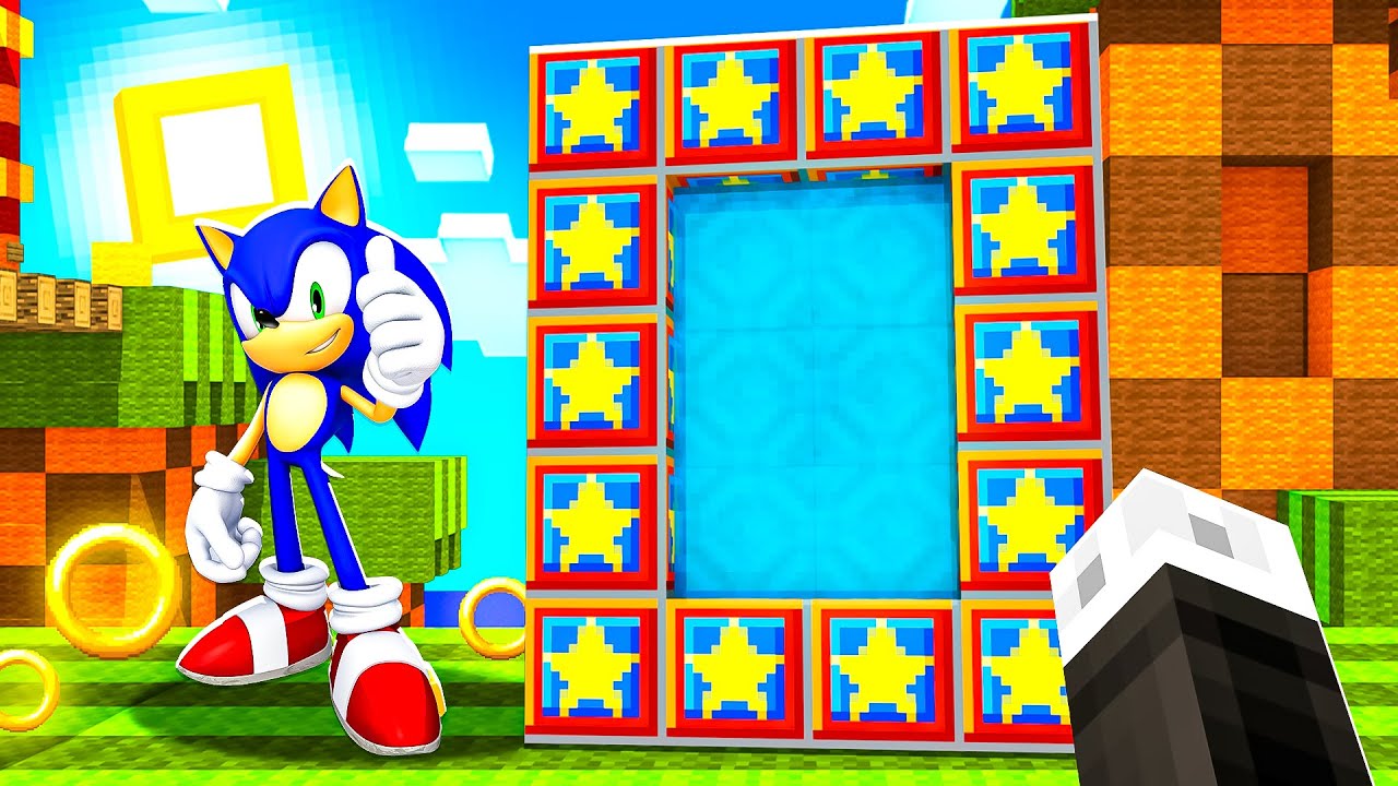 ENTRO NEL PORTALE DI SONIC SU MINECRAFT