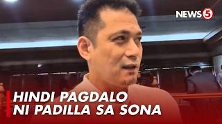 Sen. Robin Padilla, iginiit na hindi protesta ang hindi pagdalo sa SONA ni Pres. Bongbong Marcos