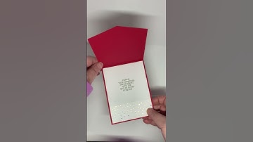 Boughs of Holly Christmas card with Basic Border Dies.