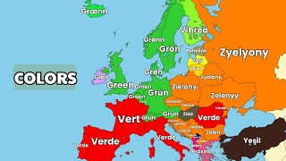 European Languages COMPARISON | Colors