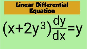 (x+2y^3)dy/dx=y #LinearEquation L673