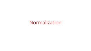 Normalization (in Urdu)
