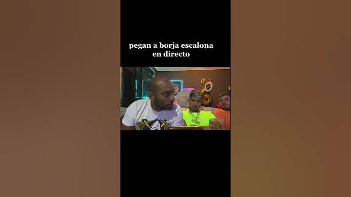 Pegan a borja en directo
