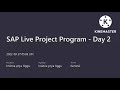 Live program on project day -2 | Best SAP Techno Pad Institute Hyderabad |