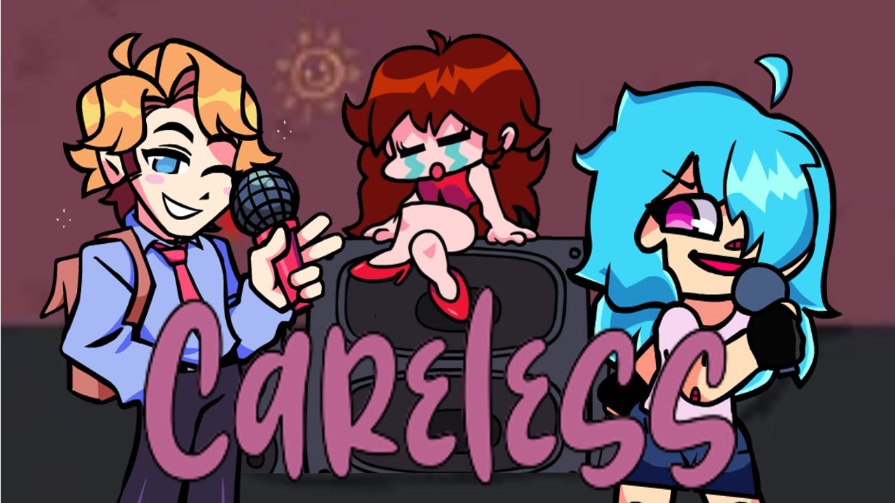 Battle for GF (FNF Careless but HD Senpai & Sky Sing it)