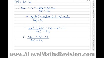 Edexcel A Level Maths, June 2018, Paper 2, Q5 (Newton Raphson Method)
