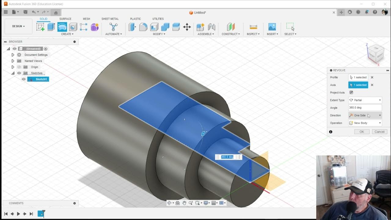 Fusion 360 CAD CNC lathe Intro YouTube