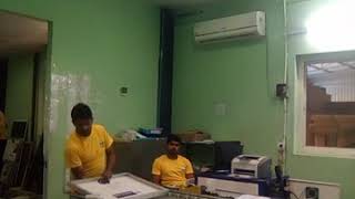 Solar panels Power testing using by sun-simulator Machine